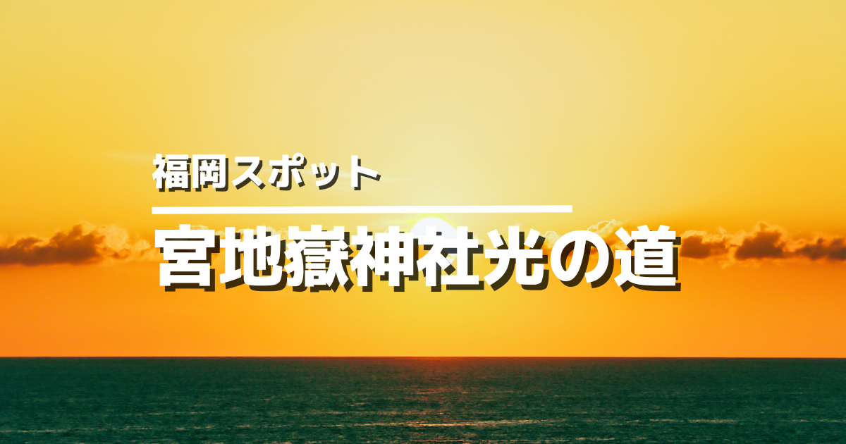 宮地嶽神社「光の道」アイキャッチ画像